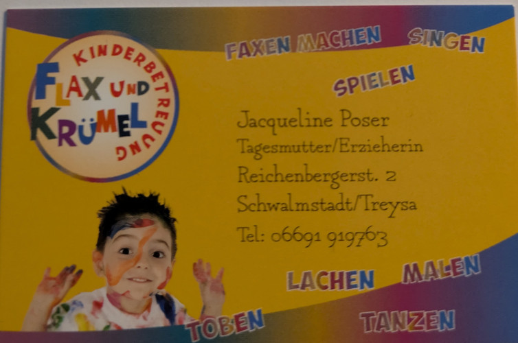 Webseite der Kindertagespflege - "Flax und Krümel" Kindertagespflege in Schwalmstadt Webseite der Kindertagespflege